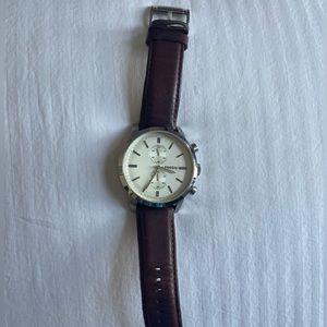 Fossil Brown Leather Chronograph Watch